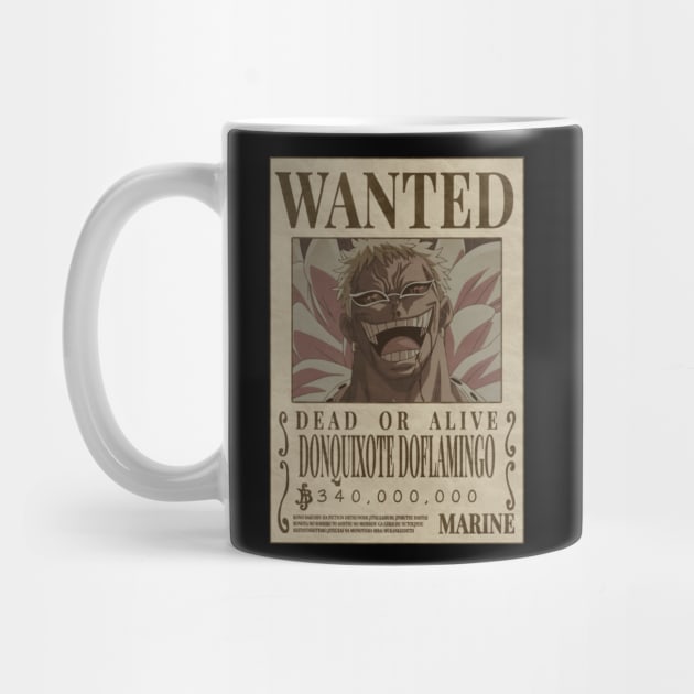 Doflamingo Wanted by tazannaophelia